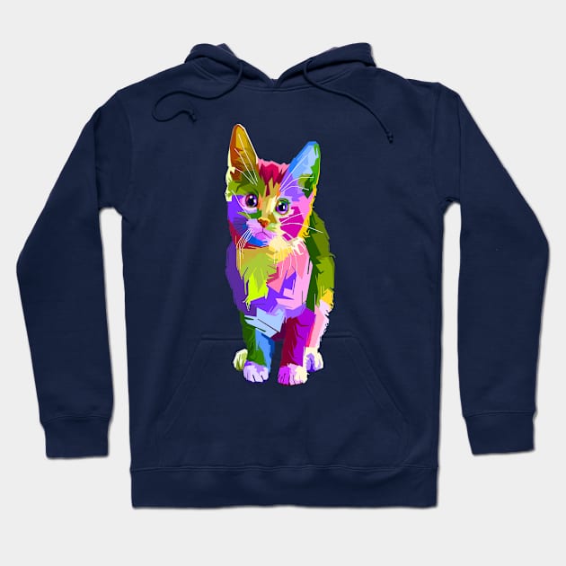 Cat Art Hoodie by STAR SHOP